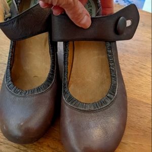 Steve Madden Leather Mary Jane's with ruffle detail